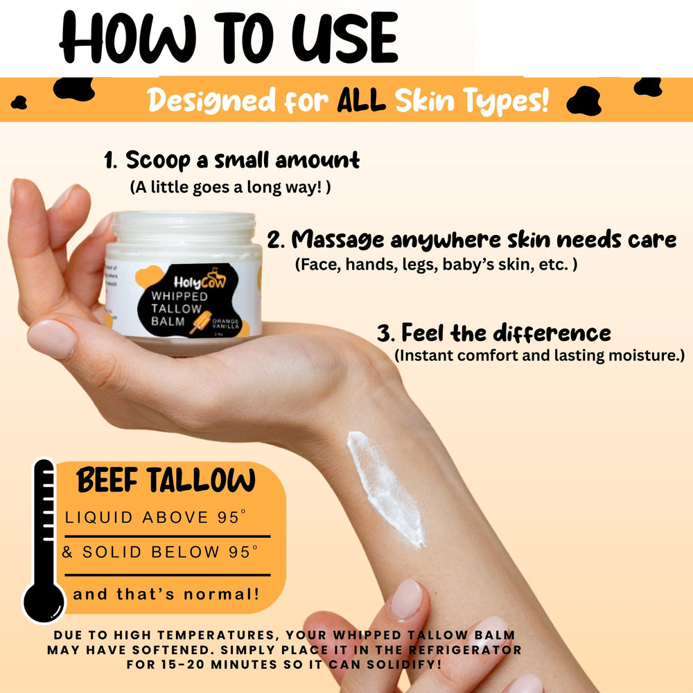 HolyCow texture crème mousse: application plus facile et absorption rapide.
