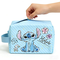 Holymid trousse maquillage bleu grande capacité, idéale pour déplacements
