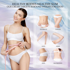 Texture légère de HOLYOM B Flat Belly Cream, absorption rapide.