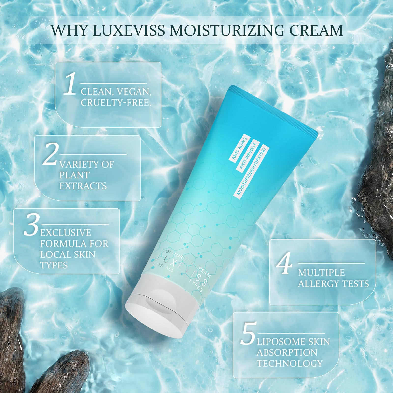 HOLYOM Crème Nuit sans parfum, adaptée peaux sensibles.