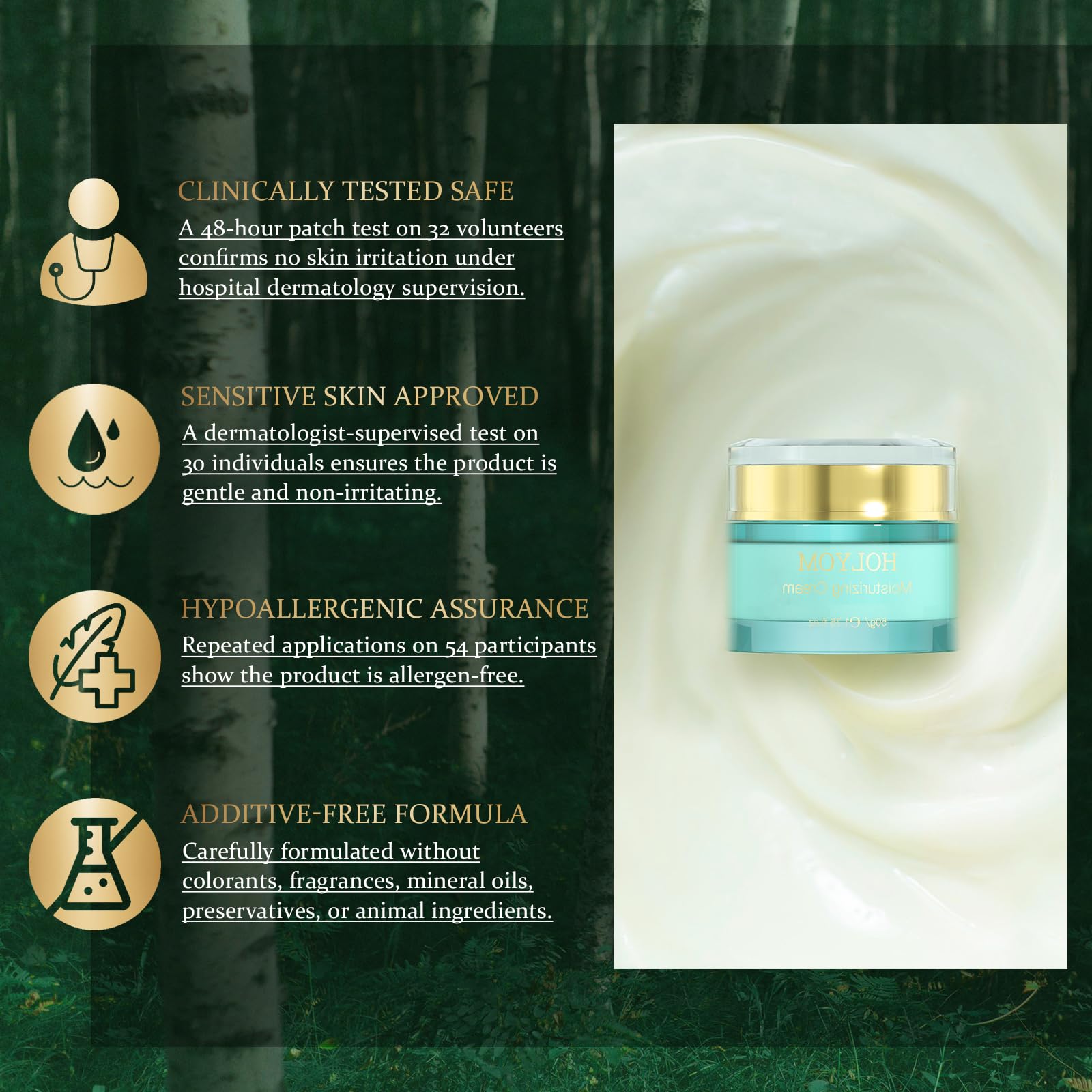 Genoux et coudes bénéficient de HOLYOM Crepe Fix Creme lors de l’application.