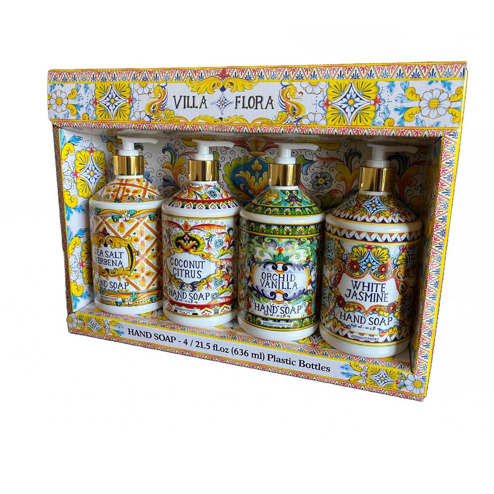 Villa Flora : emballage vibrant et décoratif pour la salle de bains