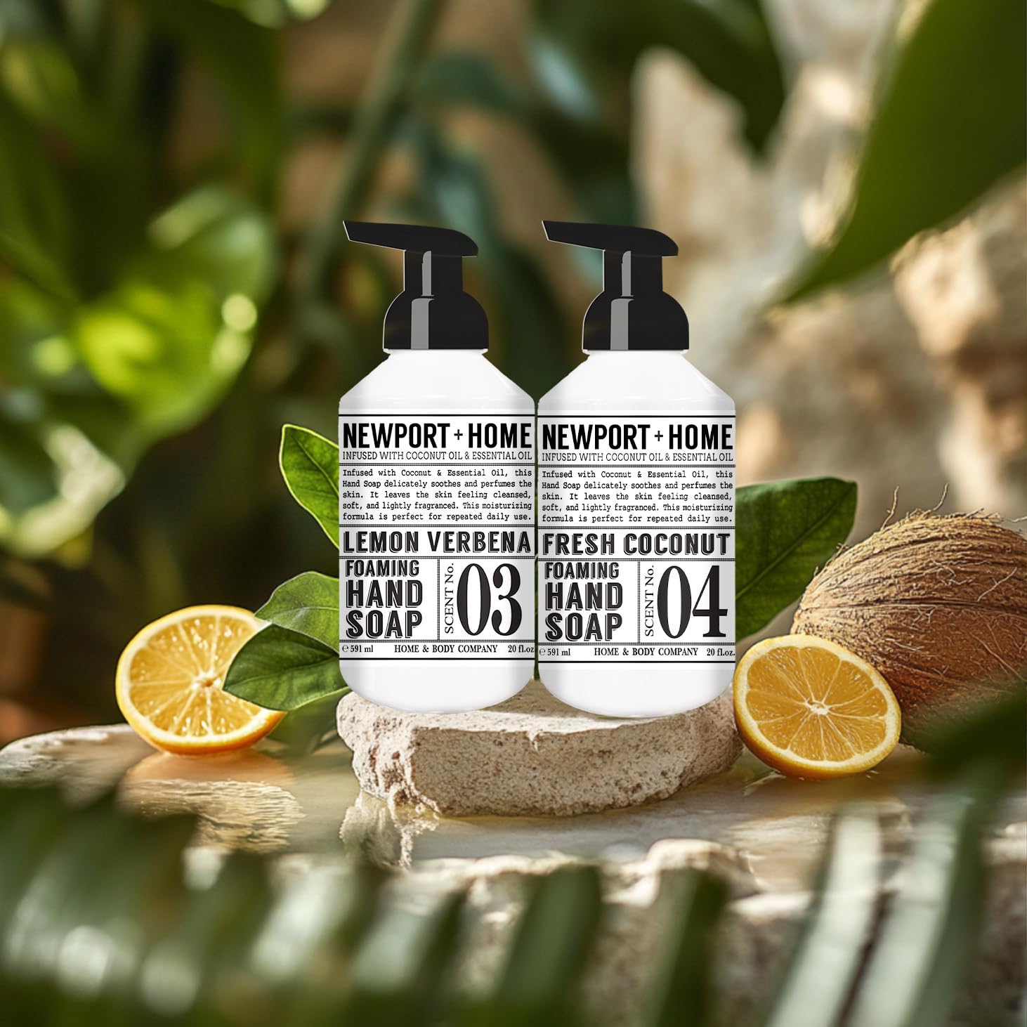 Newport Savon main mousse Noix de Coco Fraîche: huile nourrissante