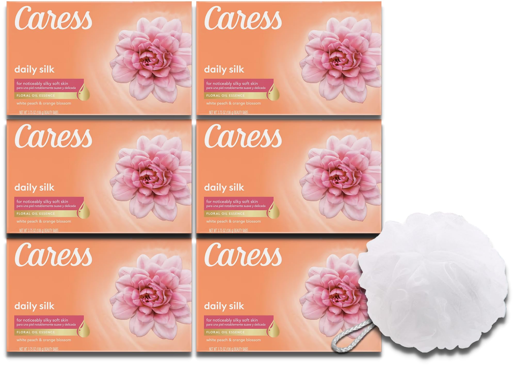 Caress Daily Silk de Home Sweet Bundles: savon en barre, expérience spa.