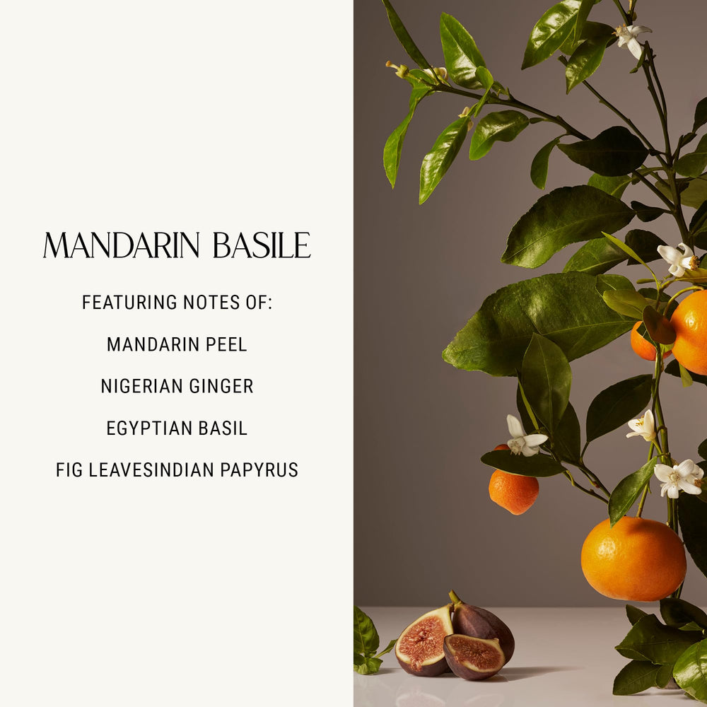 Senteur mandarine basilic rafraichissante idéale pause bien etre.