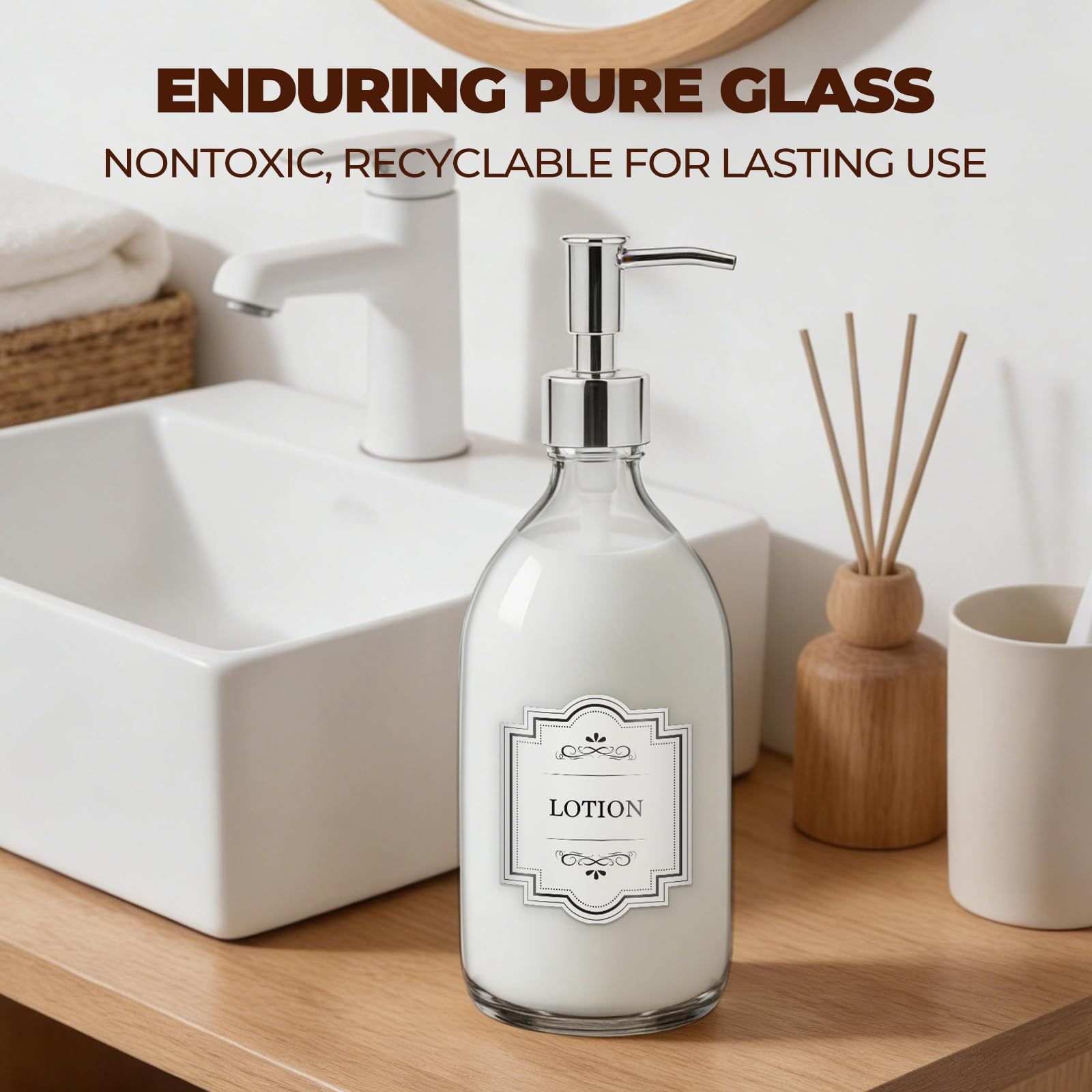HomePicker bouteille verre compatible lave-vaisselle pour nettoyage facile