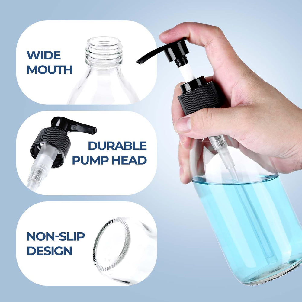 Bouteille en verre lavable au lave-vaisselle pour un entretien facile.