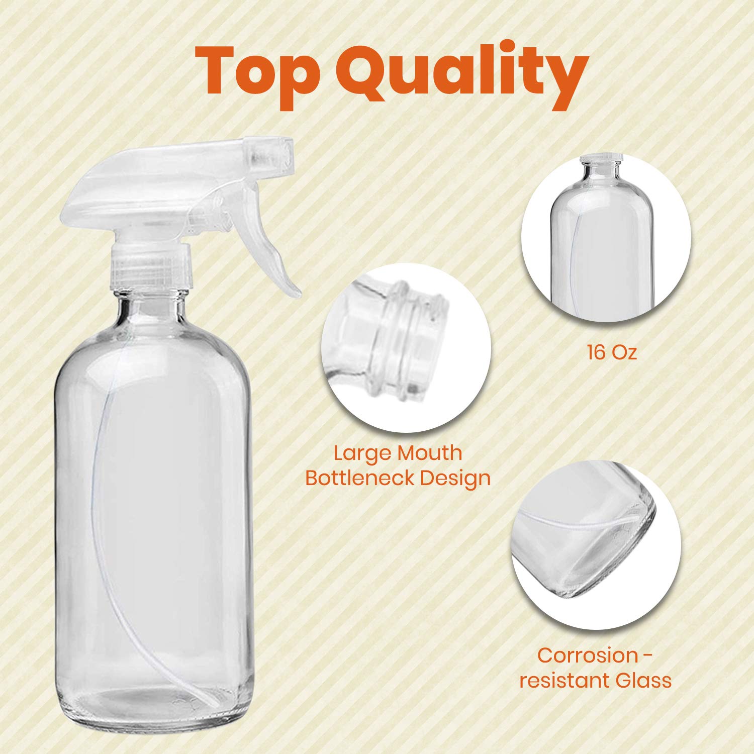 Bouteilles spray Homeries pour nettoyants faits maison, durables et réutilisables.