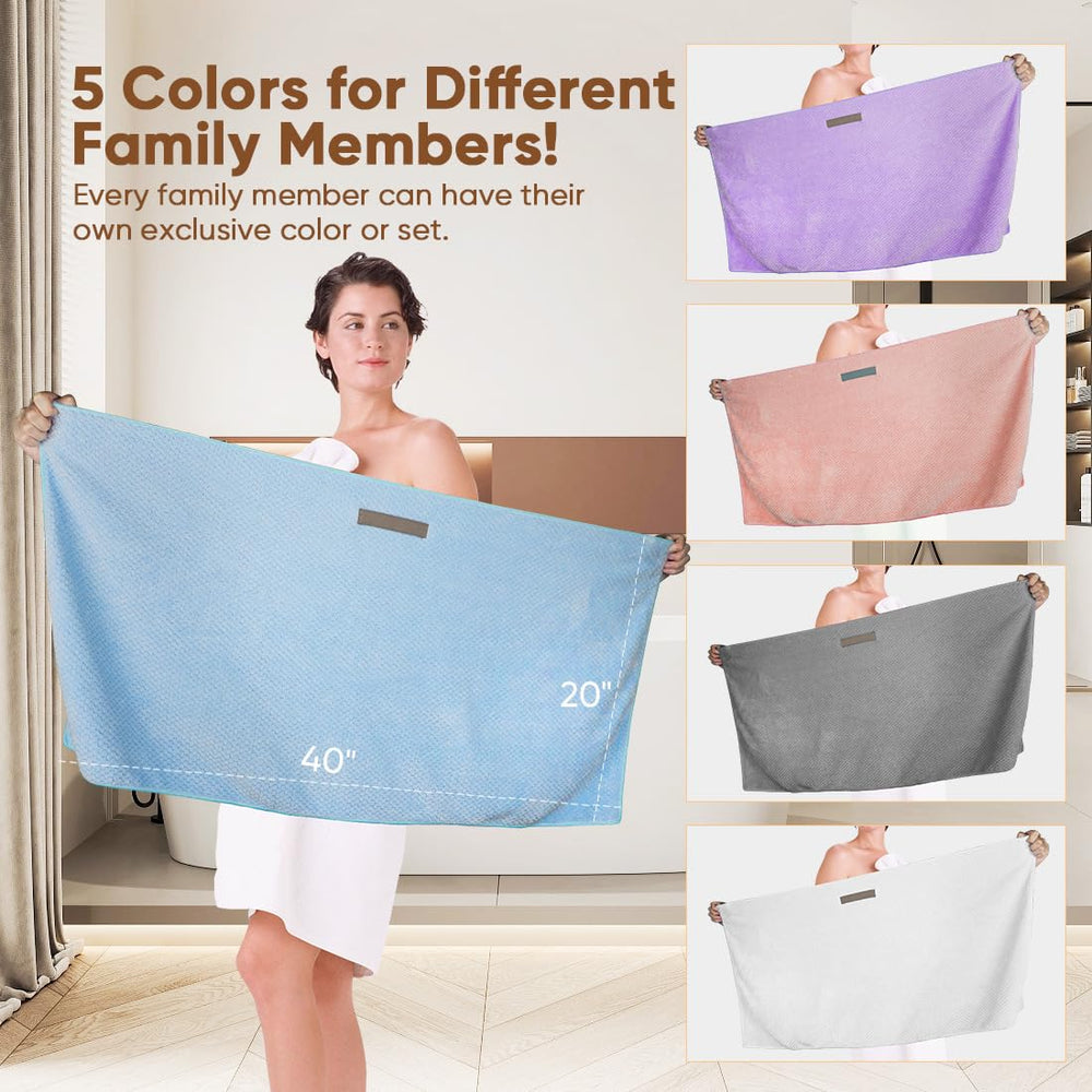 HOMEXCEL serviette microfibre usage quotidien, léger et pratique en voyage.