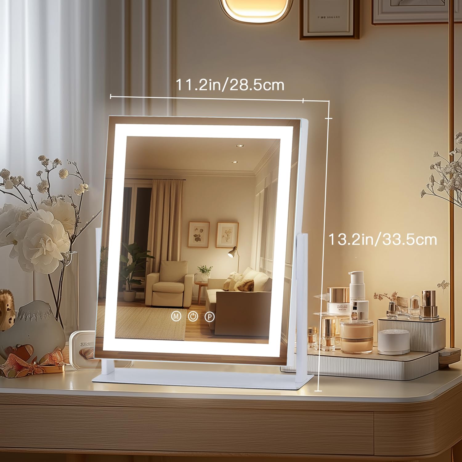 Base en U robuste assurant une stabilité sur bureau