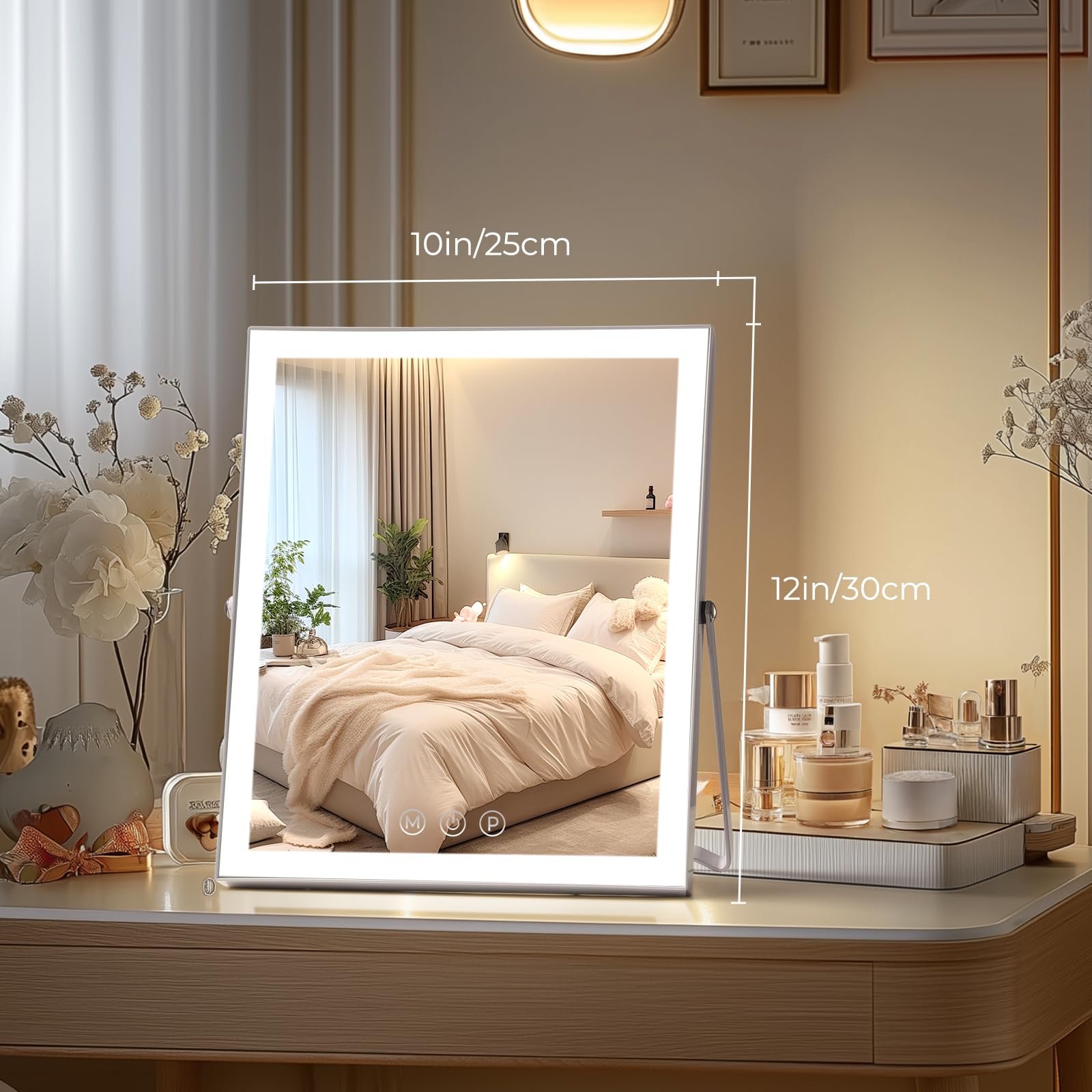Miroir Homtang double alimentation USB ou piles