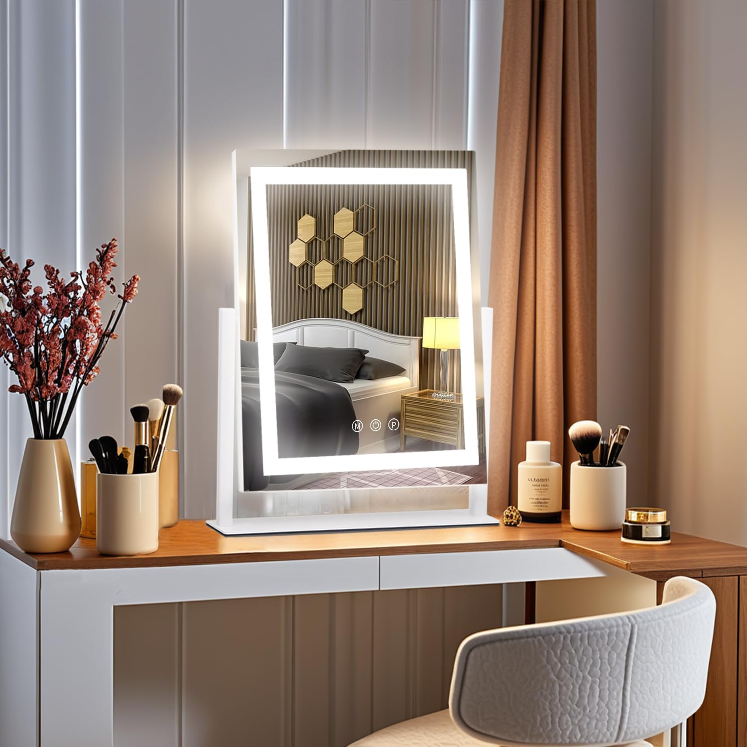 Miroir compact Homtang idéal pour petits espaces
