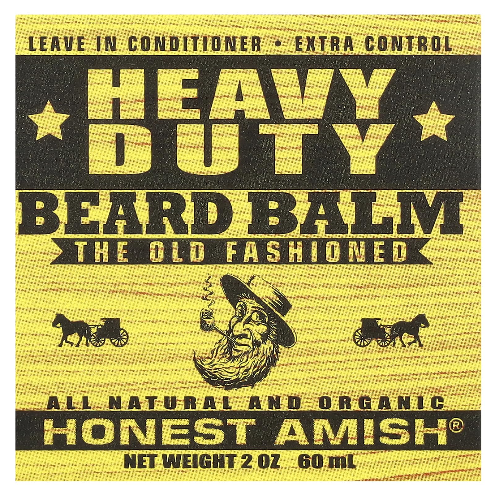 Texture onctueuse du baume barbe Honest Amish sur poils.