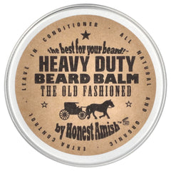 Baume Honest Amish et flacon de 2 oz pour barbe, soin fortifiant.