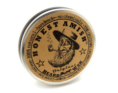 Application de la cire pour barbe Honest Amish Originale pour un contrôle précis