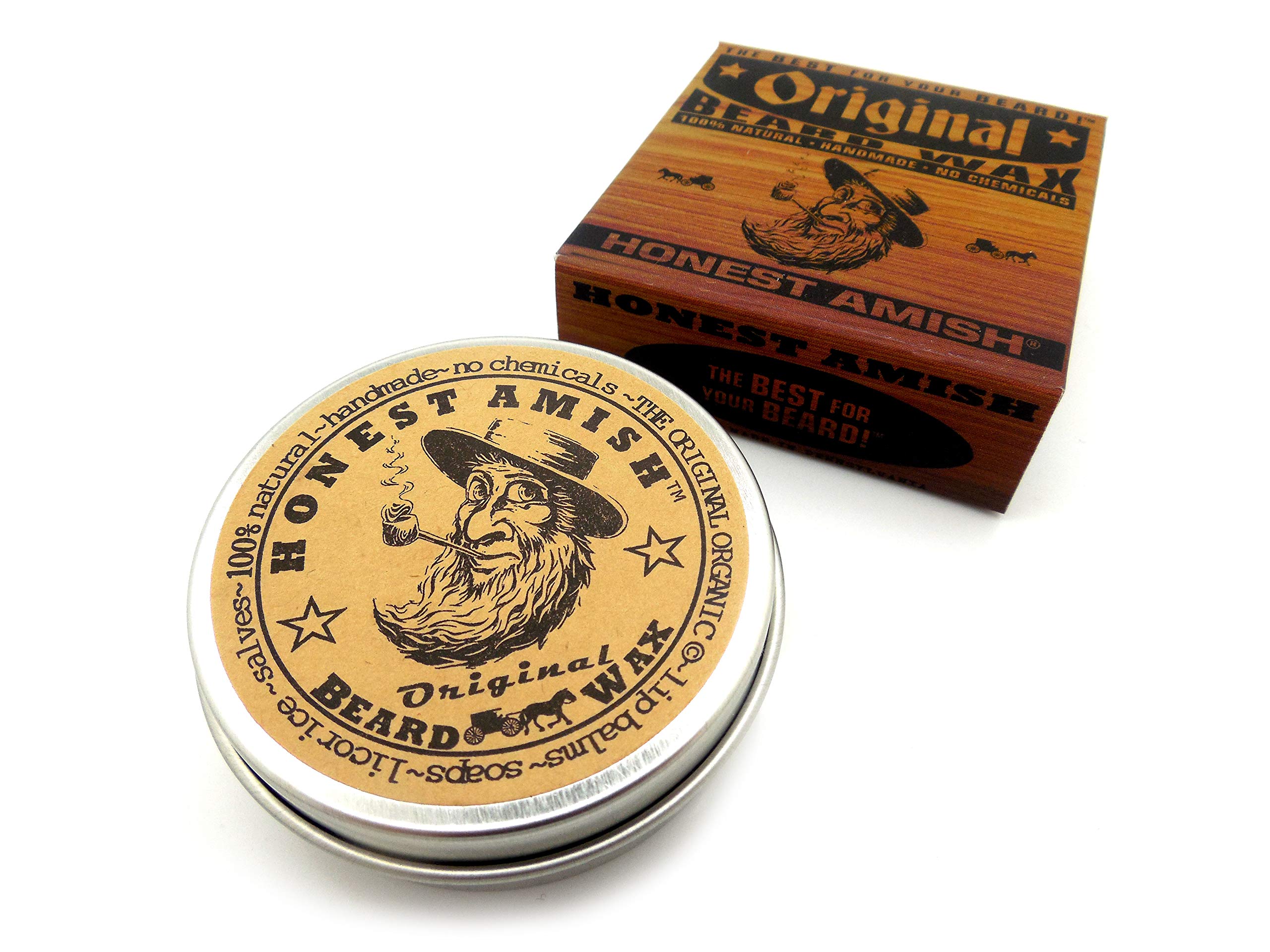 Texture douce de la cire Honest Amish Originale pour discipliner les poils rebelles