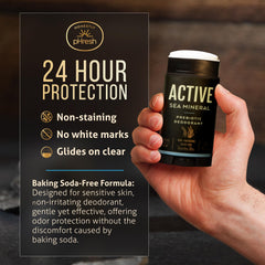 Formule sans aluminium ni bicarbonate, respectueuse de la peau.