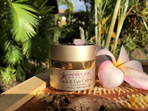 Honey Girl Organics Crème Nuit Extra Sensible emballage naturel et certifié biologique.