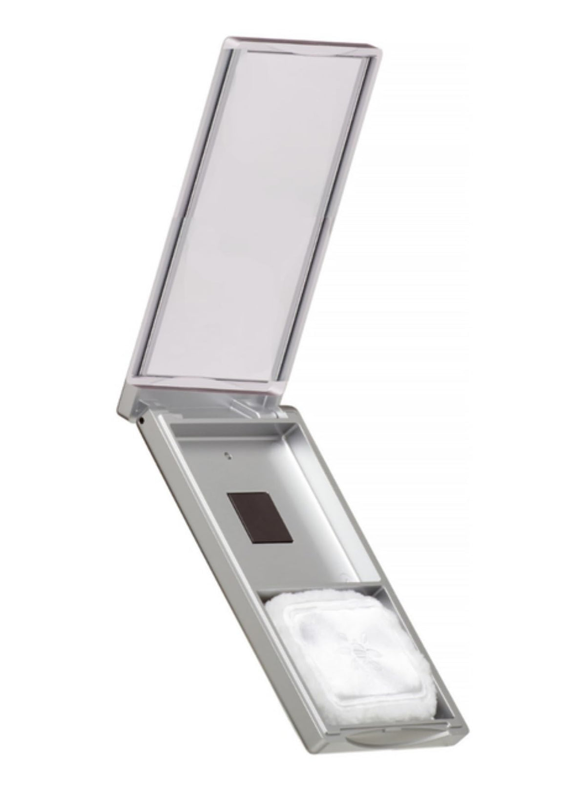 Honeybee Gardens compact-poudre-minerale avec miroir et houppette, pratique en déplacement