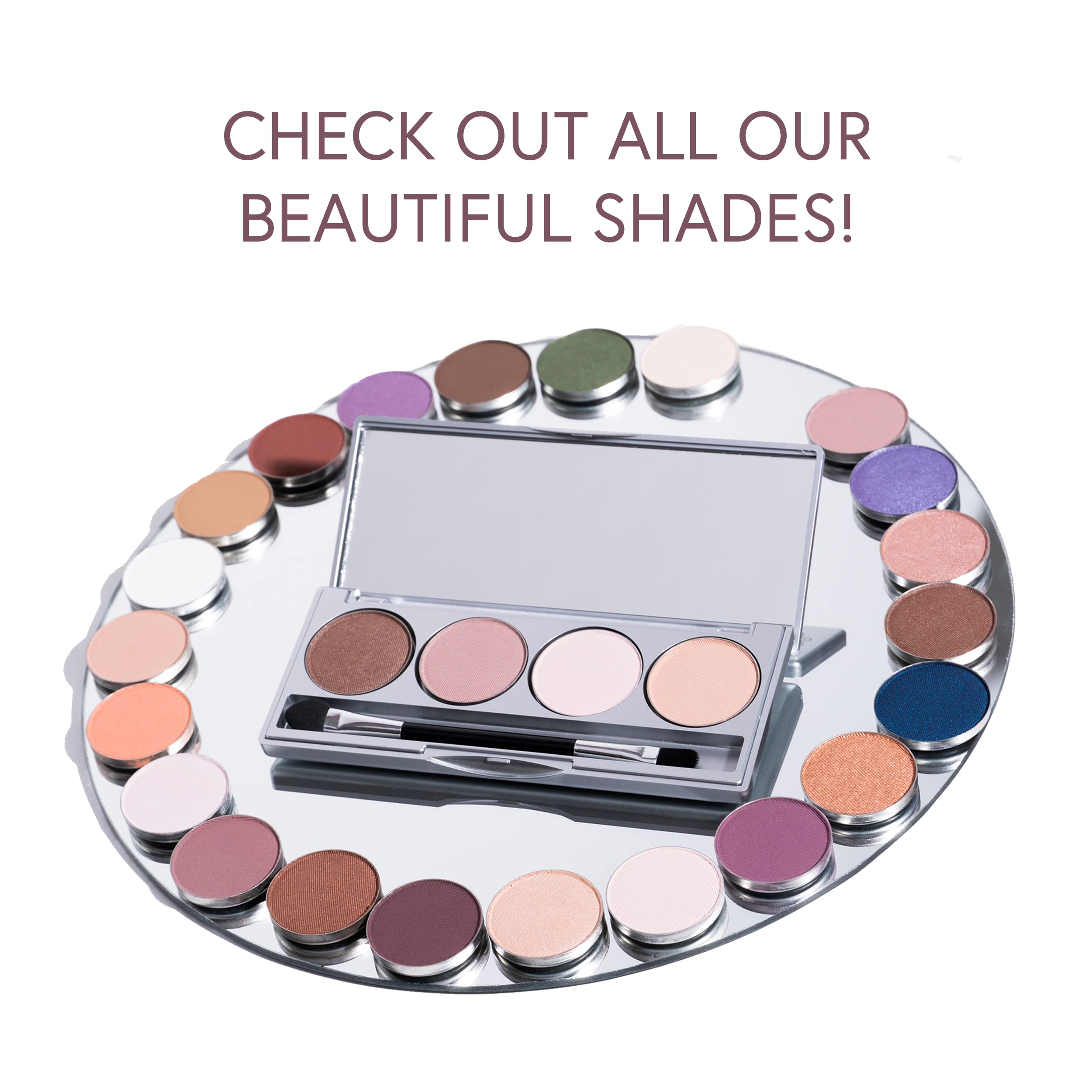 Honeybee Gardens quad kit maquillage de voyage polyvalent.