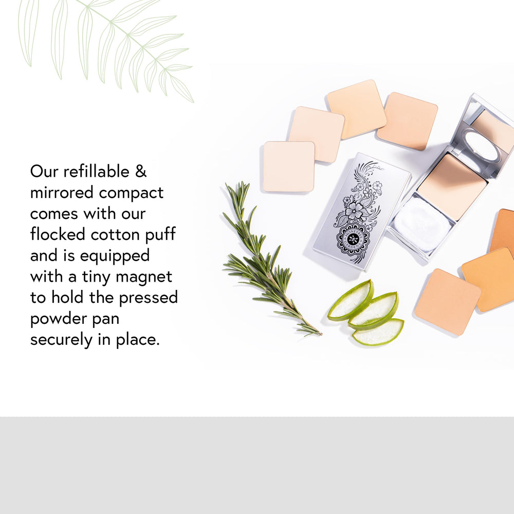 Honeybee Gardens kit maquillage vide portable pret pour retouches nomades