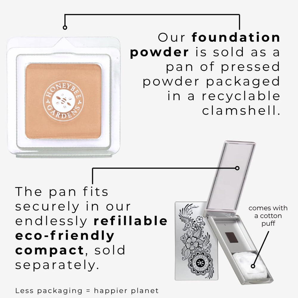Formulation sans talc végan Honeybee Gardens adaptée aux peaux sensibles
