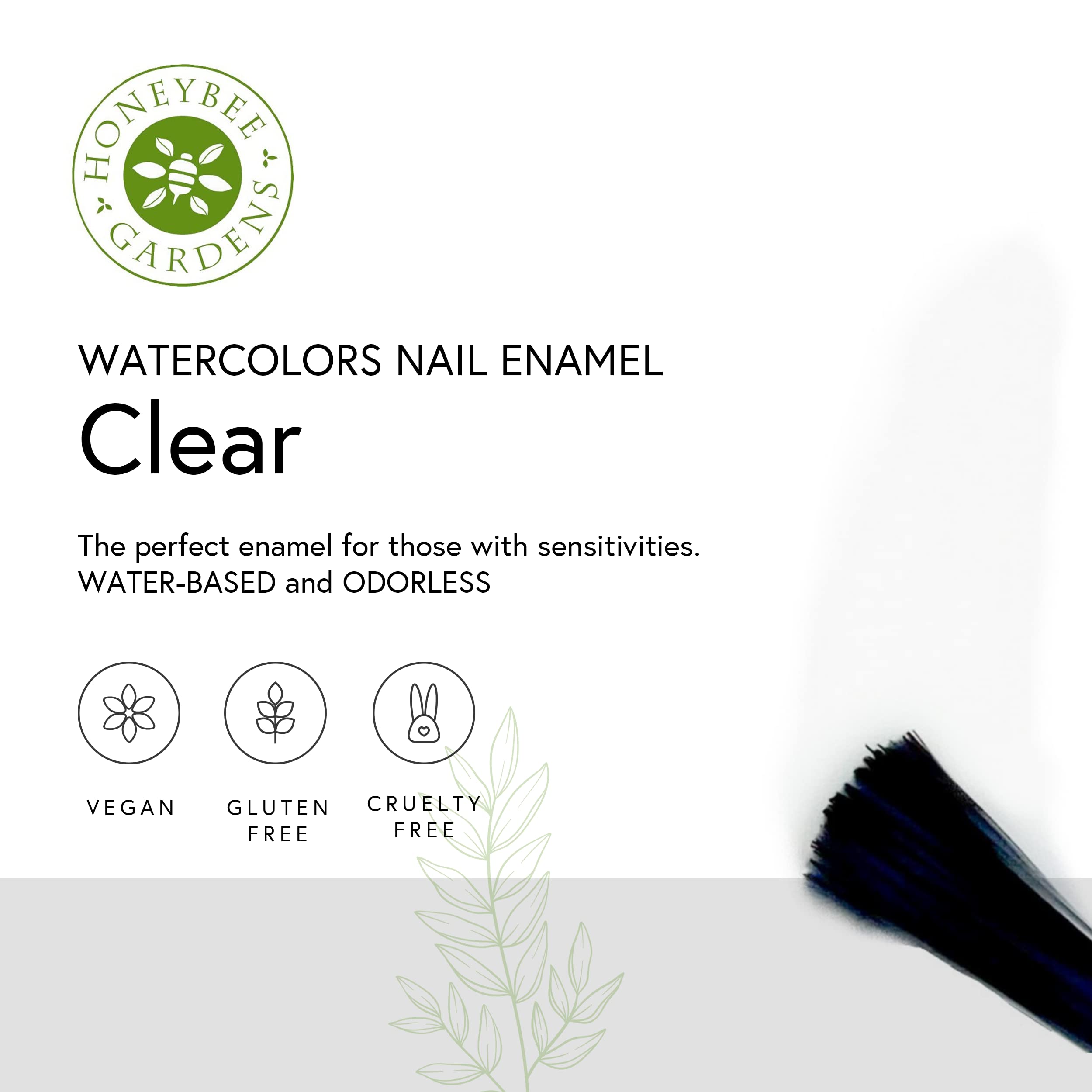 Honeybee Gardens vernis eau basee echantillon teinte nude – nuances douces pour tous les tons.