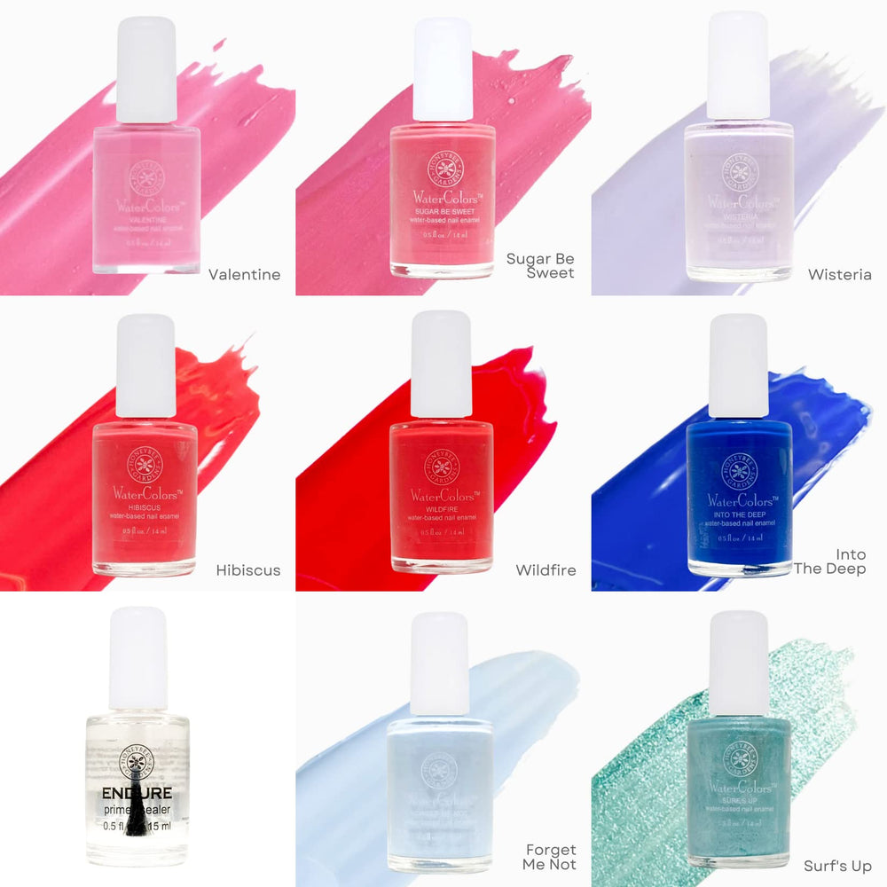 Honeybee Gardens vernis eau basee sans-formaldéhyde-ni-toluène – formule plus douce pour les ongles.
