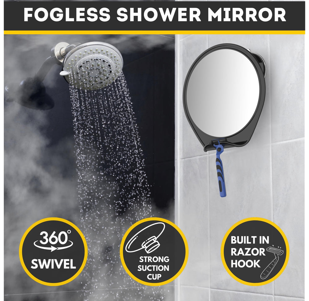 HoneyBULL miroir-douche acrylique incassable durable dans l’humidité.