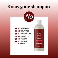 Shampoo Folimax Biotin – sans sulfates, soin doux pour cheveux sensibles.