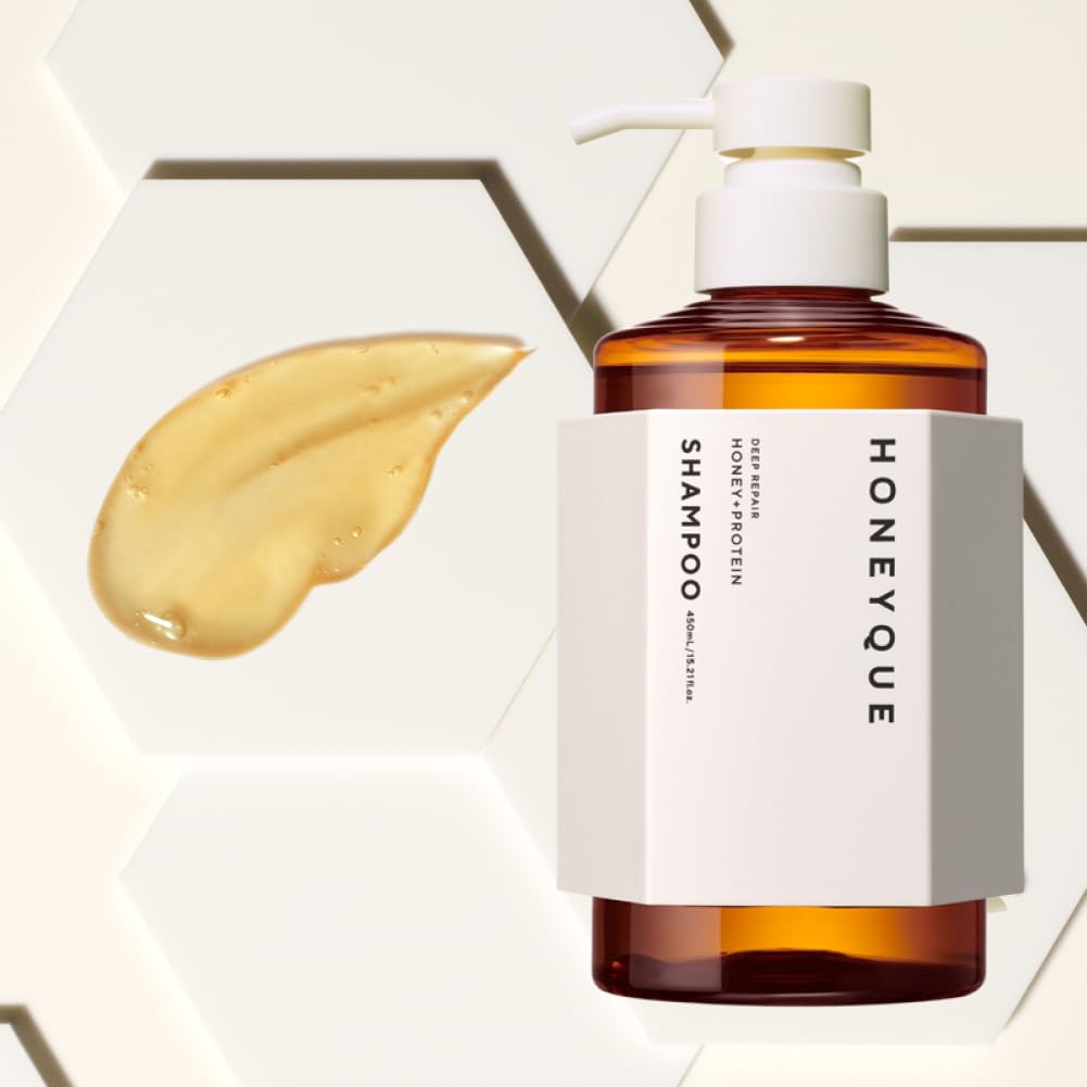Manuka miel et proteines visibles sur l'etiquette, nourrissent les cheveux en profondeur.