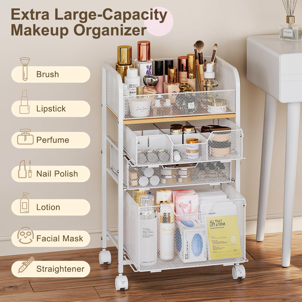 Hongtamoya rangement cosmétique, surface supérieure pour brosses