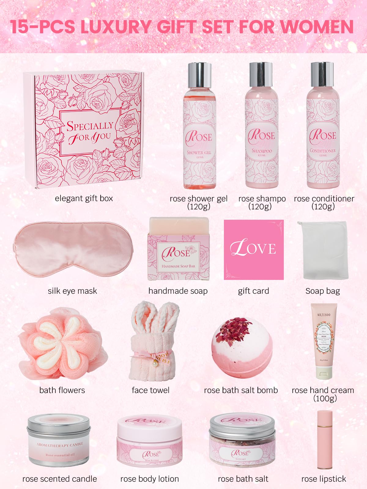Gel douche rose honiitaa, parfum subtil pour une douche rafraîchissante.