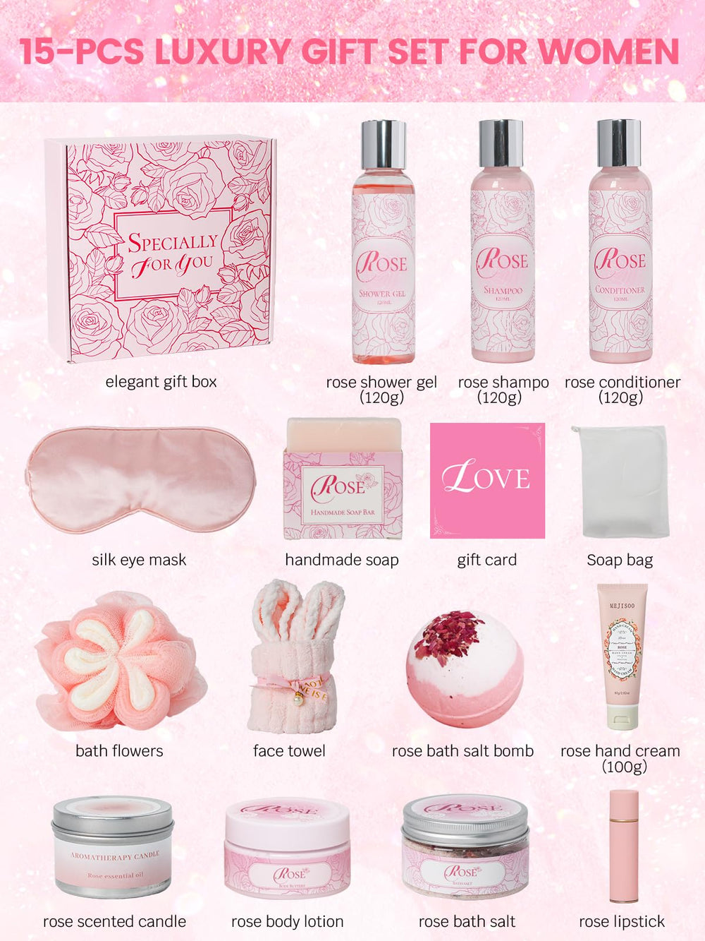 Gel douche rose honiitaa, parfum subtil pour une douche rafraîchissante.