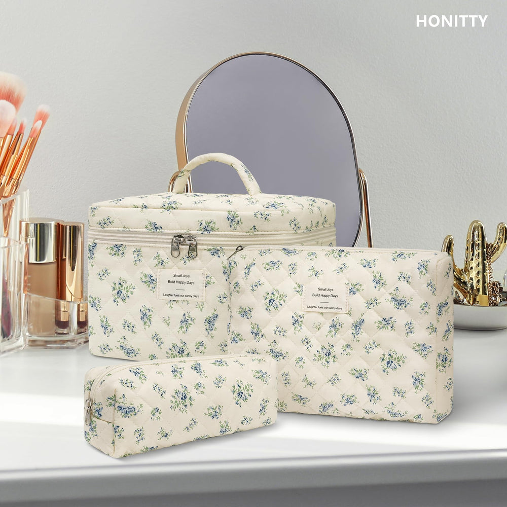 Coffret esthétique honitty pour soins et accessoires électroniques lors des déplacements