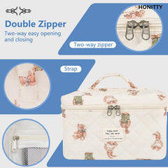 honitty pochette soin-peau coton, petit accessoire idéal pour le quotidien.