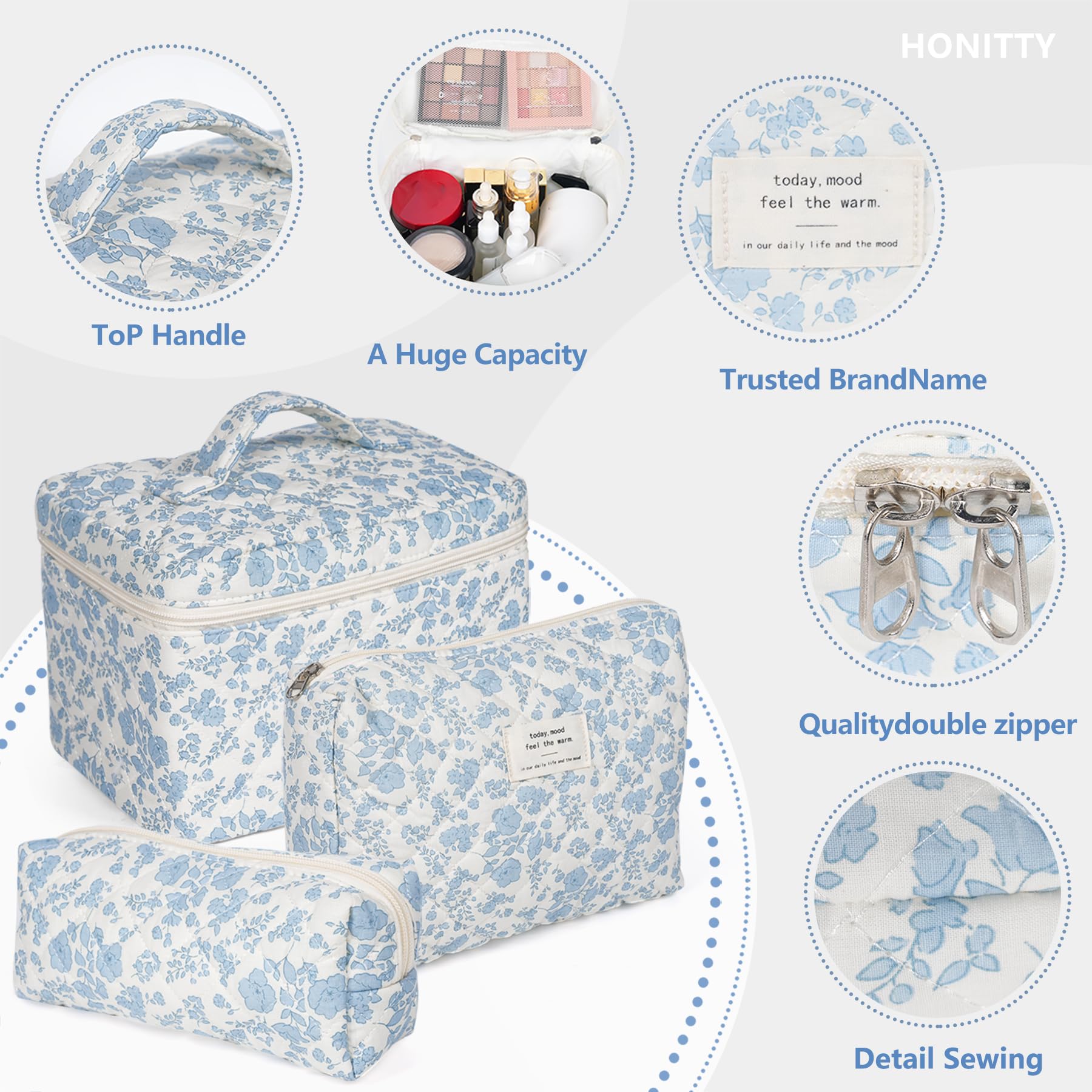 Sac Honitty coton léger — portable et pliable pour la valise.