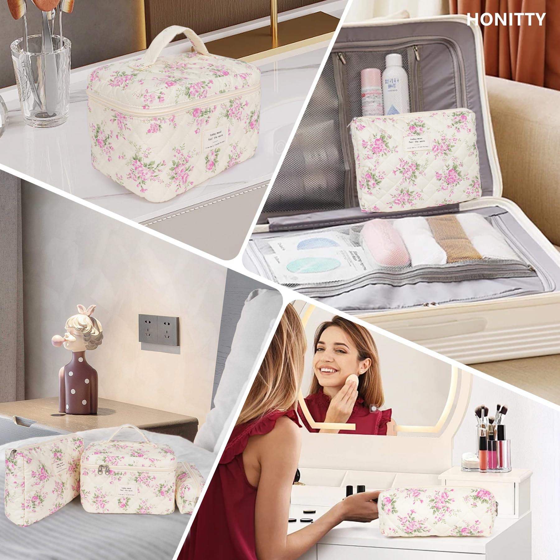 Honitty ensemble de trousses, cadeau idéal pour organiser soins et maquillage