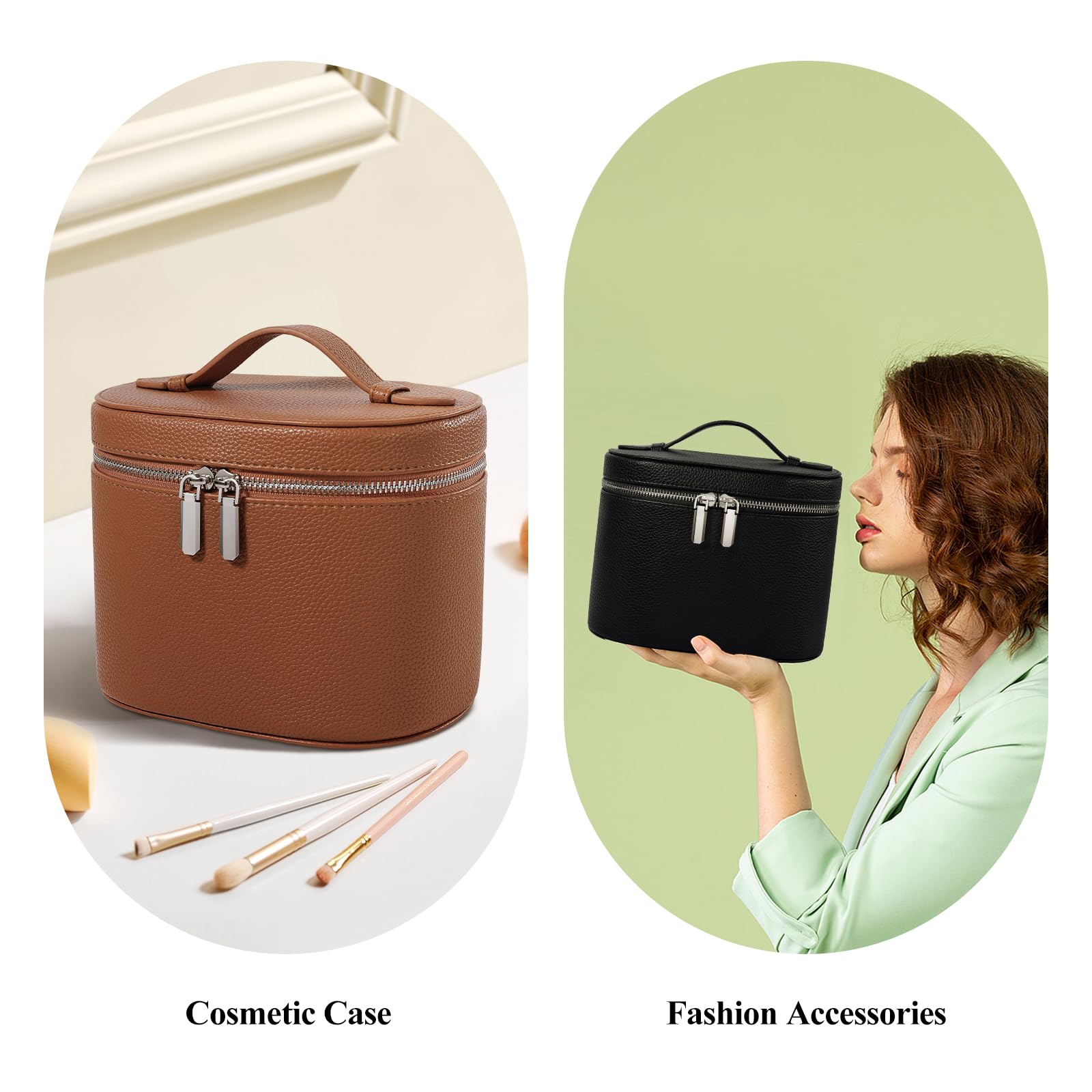 Honitty Trousse maquillage stable, gardant les bouteilles debout lors des déplacements.
