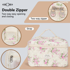 Honitty trousse durable et tendance, fermeture améliorée et entretien facile