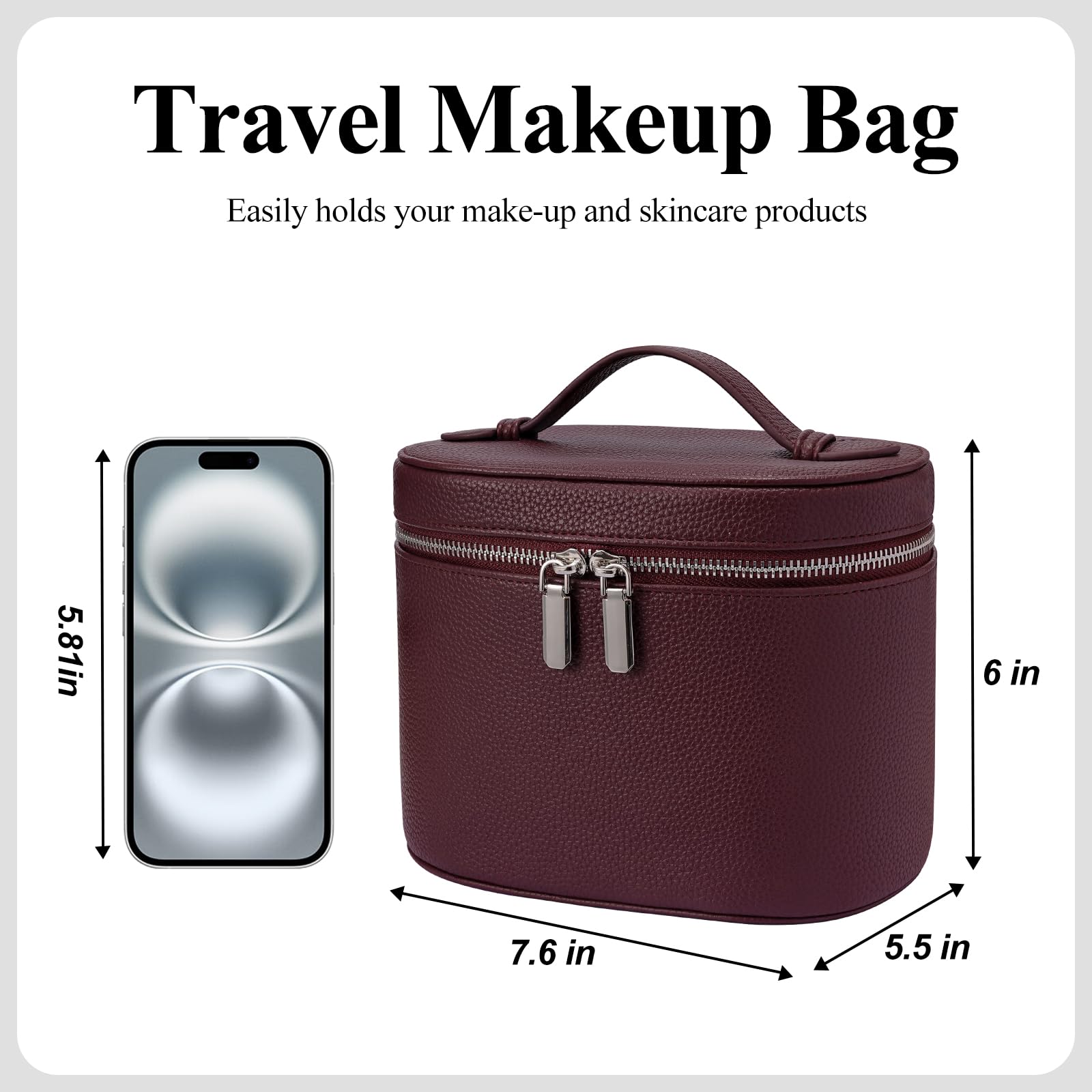 honitty trousse-maquillage intérieurs détachables pour organiser selon vos habitudes