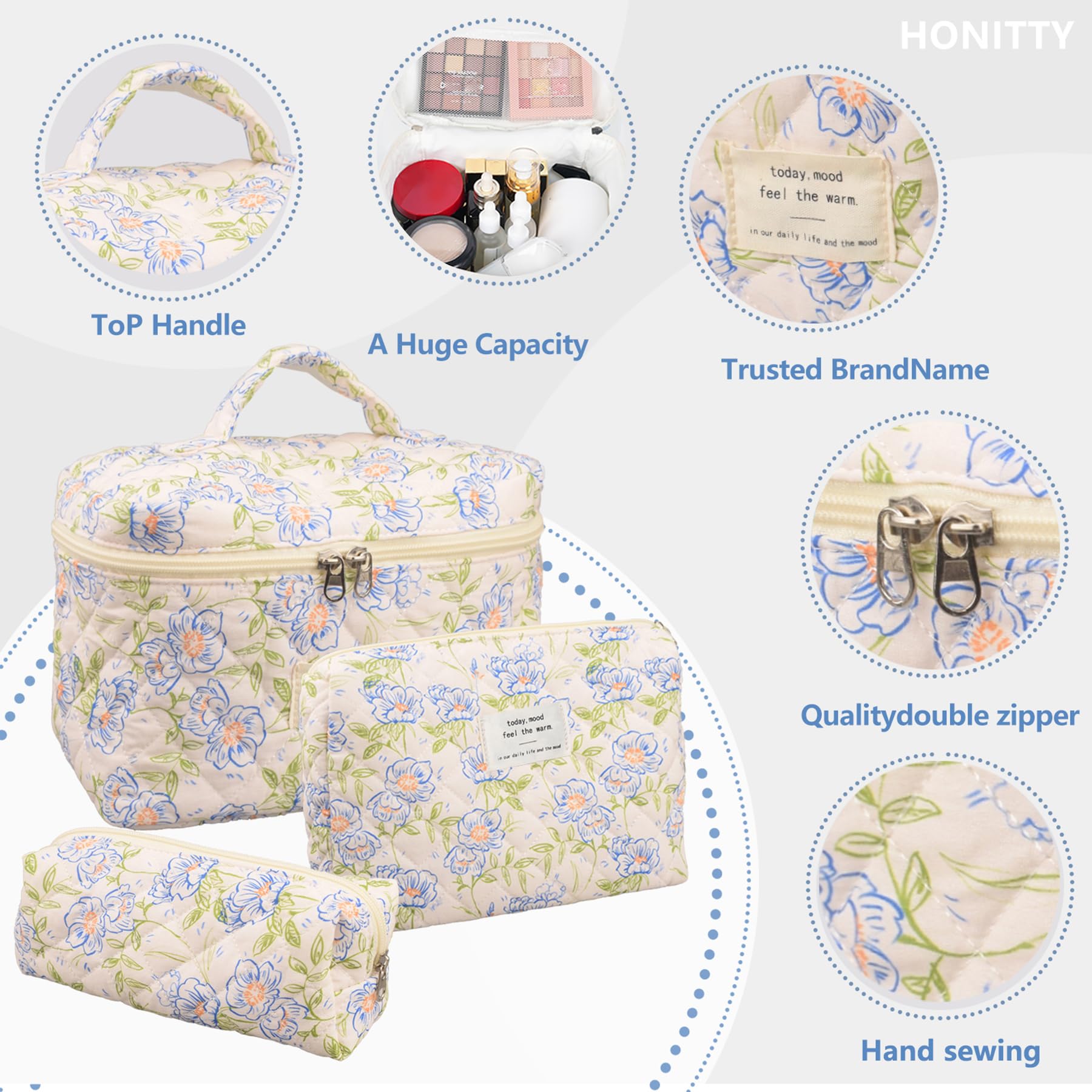Trousse honitty légère et pliable, idéale pour voyager.