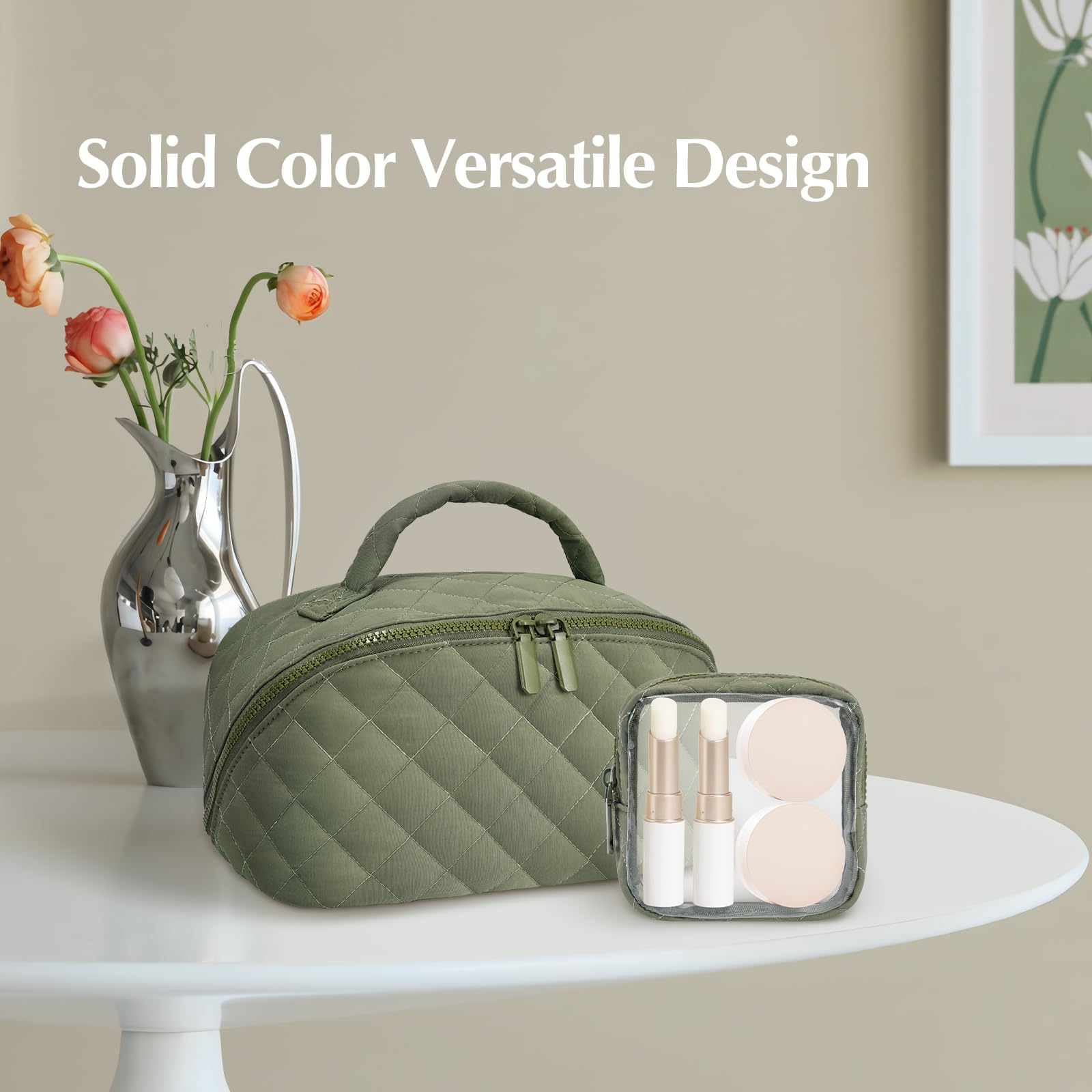 honitty trousse Puffy en format voyage compact pour le sac à main