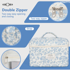 Honitty florale quilté, finition durable et nettoyage facile pour une longue vie.