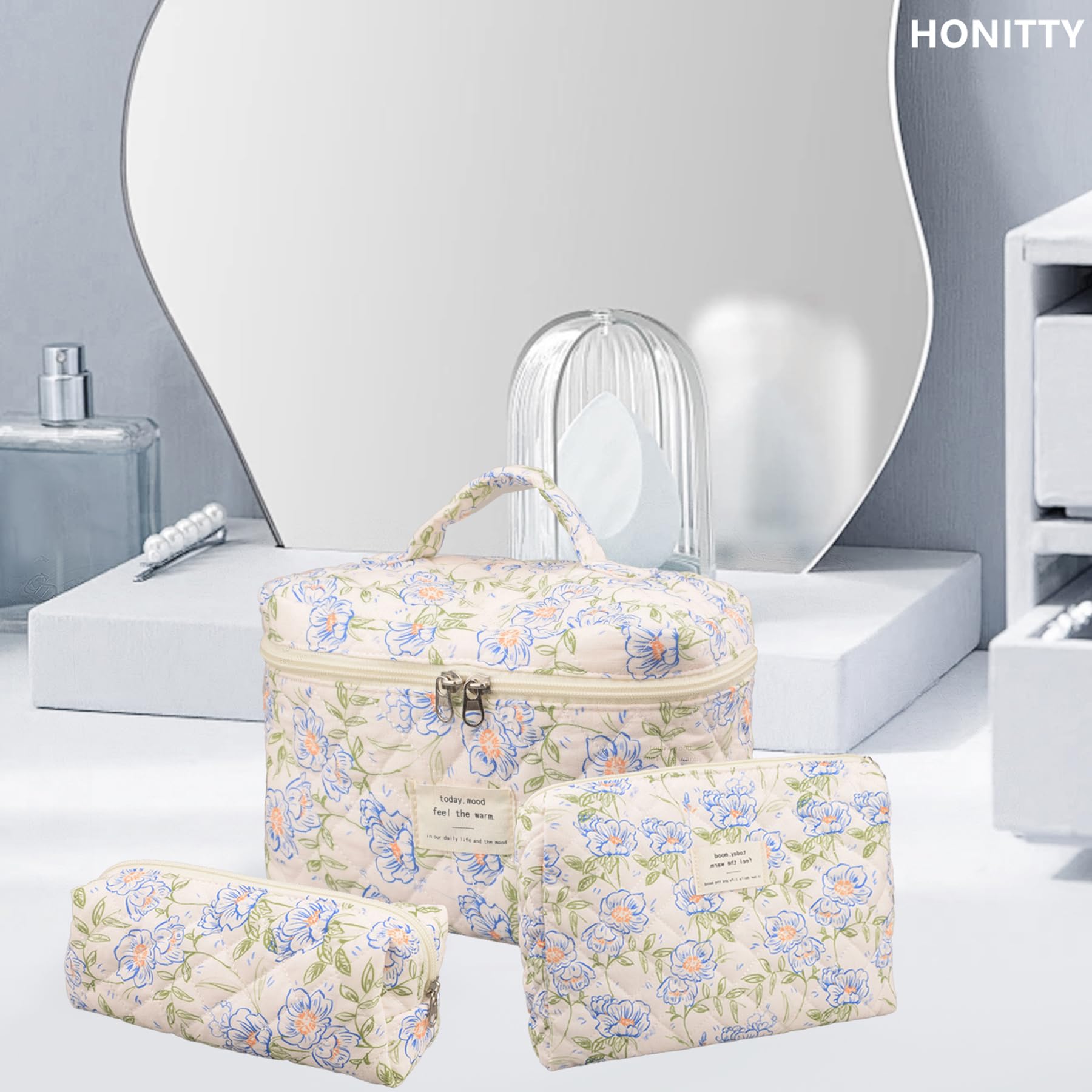 Trousse honitty au tissu facile à nettoyer et durable.