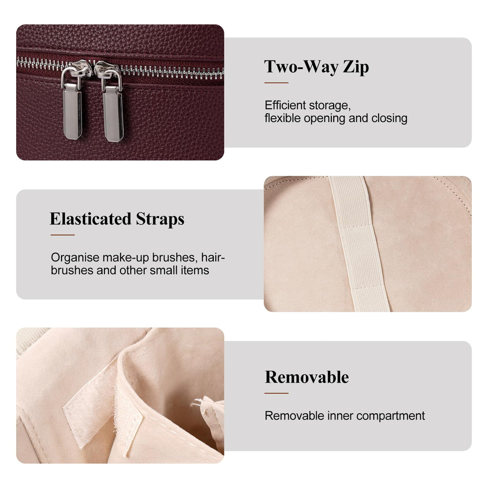 honitty trousse-voyage bouteilles en position verticale pour éviter les fuites