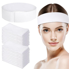 Bandeau jetable HONLYNE pour cheveux, lot de 150 pièces, pratique et hygiénique pour maquillage.
