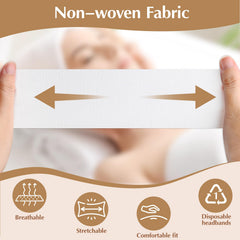 Bandeau HONLYNE en tissu non-tissé, douceur et tenue fiable pendant le maquillage.