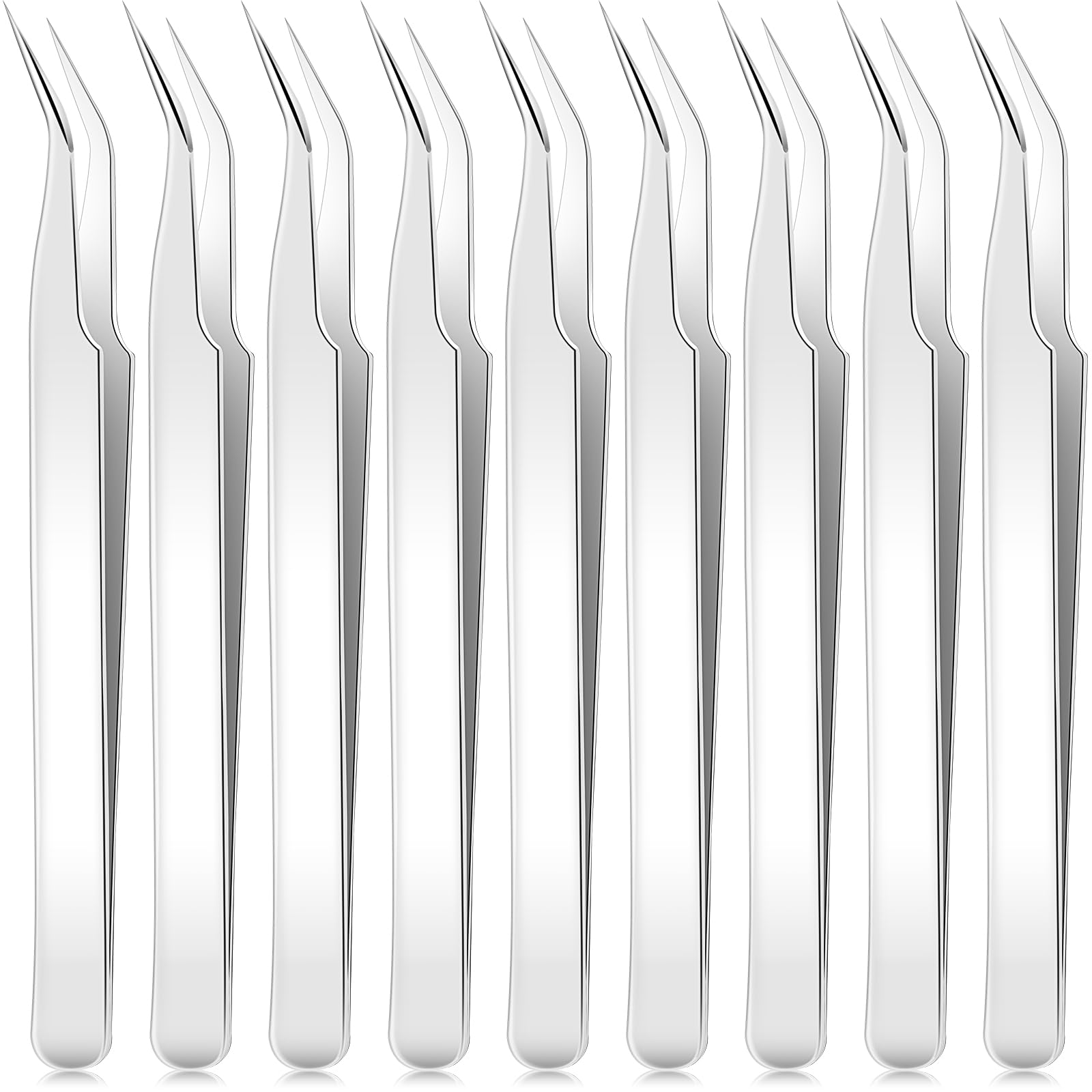 Honoson ensemble de 9 pinces courbées pour précision lors des cristaux