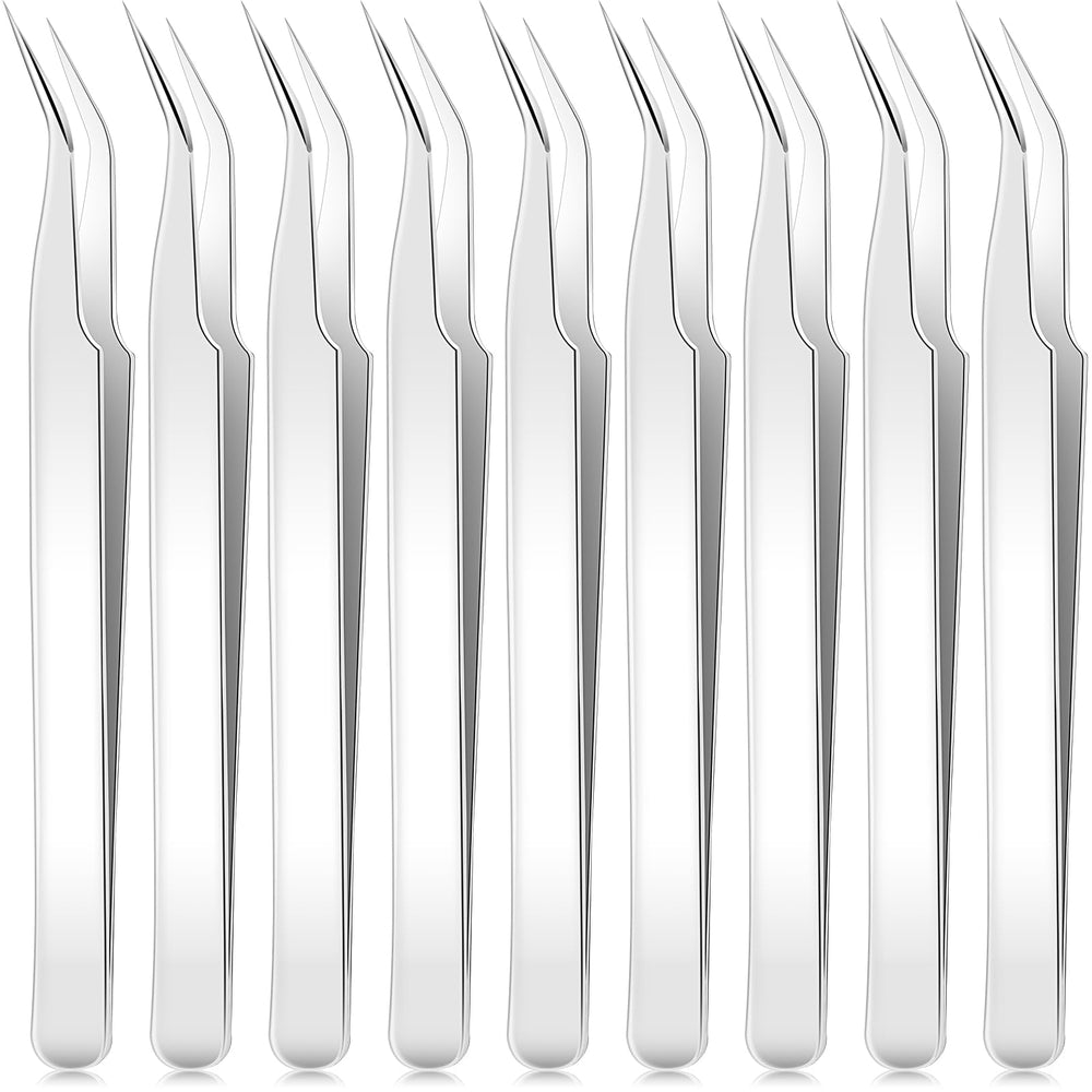 Honoson ensemble de 9 pinces courbées pour précision lors des cristaux